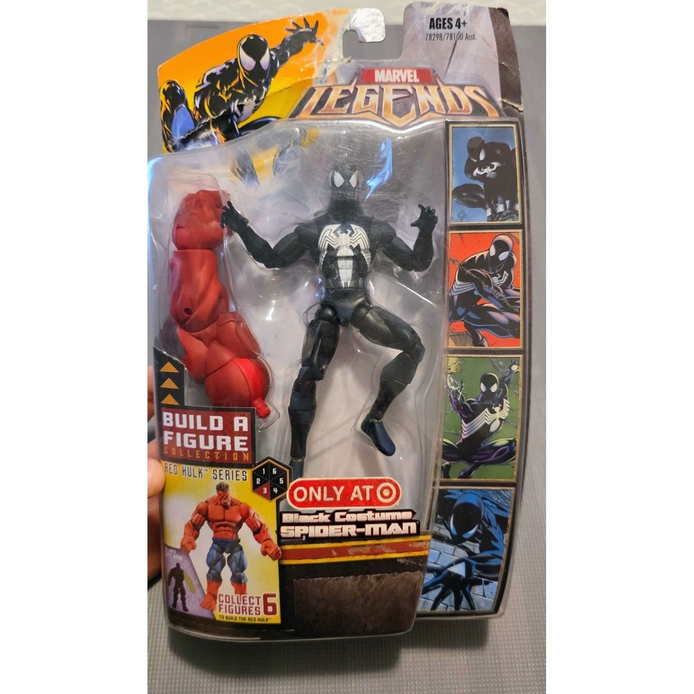 Marvel Legends Symbiote Black Costume Spider-Man Red Hulk Series